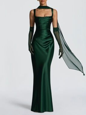 BABYBOO Calanthe Maxi Dress - Emerald